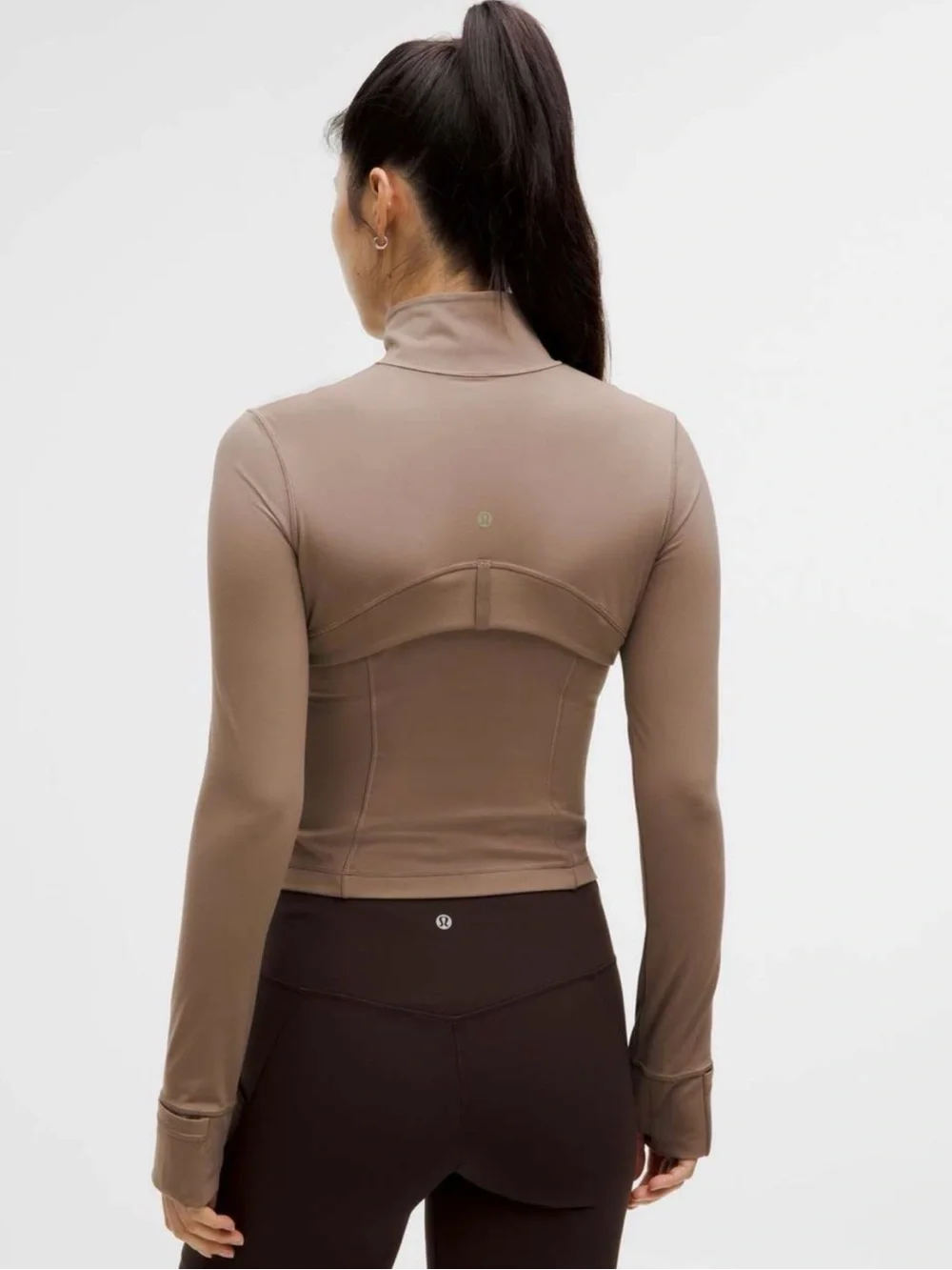 lululemon athletica Taupe Fitted Zip define Jacket *CROPPED - Picture 2 of 6